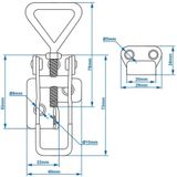 Pro Plus Spansluiting Verstelbaar - 115 t/m 125 mm - Inclusief Tegenstuk - blister