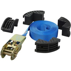 Pro Plus Spanband met Ratel - Inclusief Randbeschermers - Blauw - 5 meter