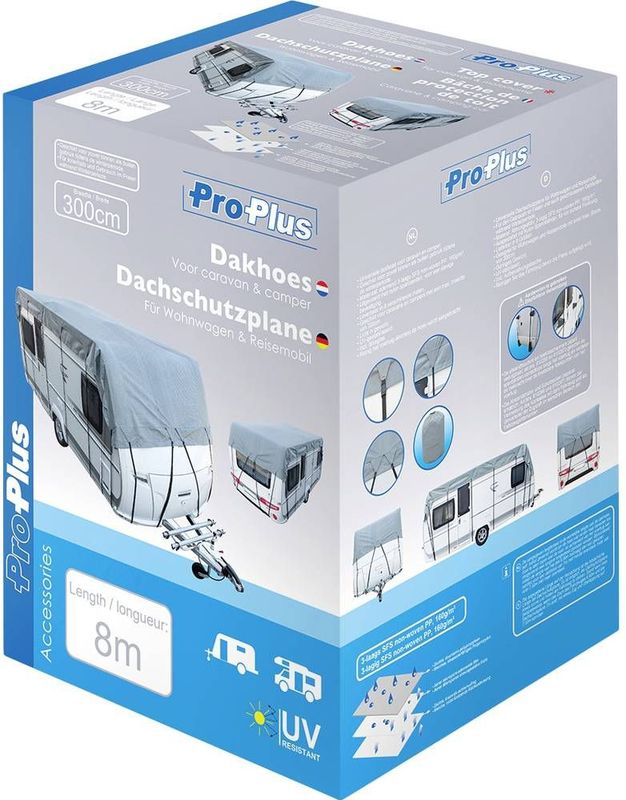 ProPlus - Universele Dakhoes - 8x3 Meter - Ademend - Inclusief Draagtas