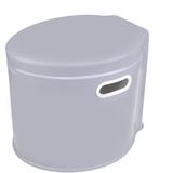 ProPlus Draagbaar campingtoilet - 7 liter - lichtgewicht - grijs