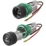 Pro Plus Sigarettenaansteker met Verlichting - Inbouwdoos - 12 Volt - Universeel - Ø 28 mm