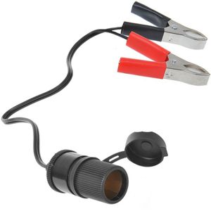 Pro Plus Sigarettenaanstekerdoos met Accuklemmen - 12 Volt en 24 Volt - 16A