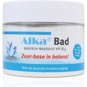 Alka Bad Medium in pot met maatschep (Basisch Badzout pH 8,5)  600 gram