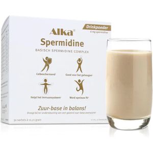 Alka® Spermidine Drinkpoeder - 30 sticks - Basisch Spermidine Complex - Met B-vitamines en zink - Hoog spermidinegehalte van 6mg per sachet