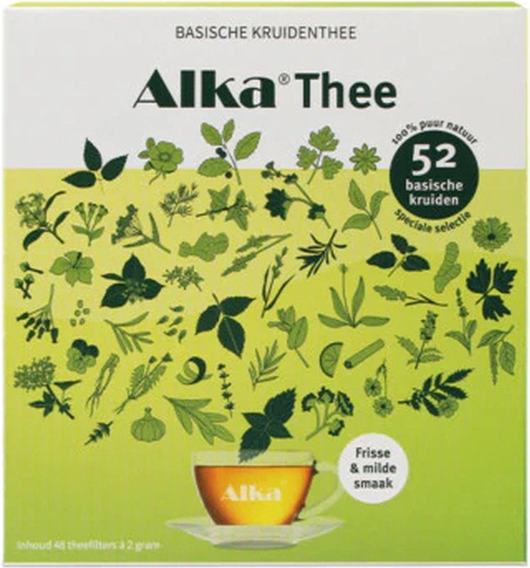 Alka® Thee - Basische Kruidenthee - 48 Filterzakjes - 52 Soorten Kruiden