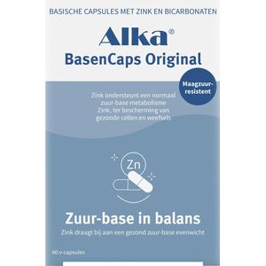 Alka - BasenCaps Original - Basische Capsules - Maagzuurresistente Capsules - Natriumbicarbonaat en Kaliumbicarbonaat