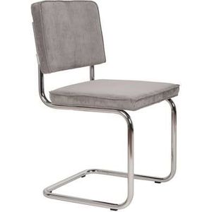 Zuiver Ridge Rib Stoel Zonder Armleuningen Cool Grey