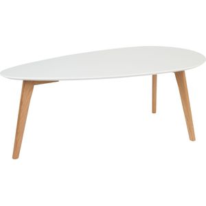 Housecraft Living Drop Bijzettafel Ovaal Hout Wit - Set van 2
