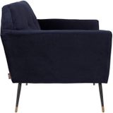 DUTCHBONE Lounge Chair Kate Deep Blue