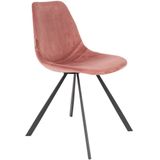 DUTCHBONE Chair Franky Velvet Old Pink