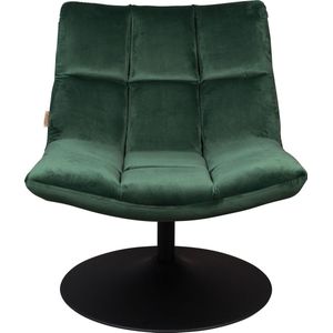 Loungestoel Dutchbone Bar Velvet Green