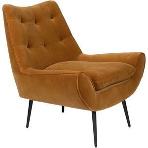 DUTCHBONE Lounge Chair Glodis Whiskey