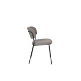 Stoel White Label Living Jolien Black Grey