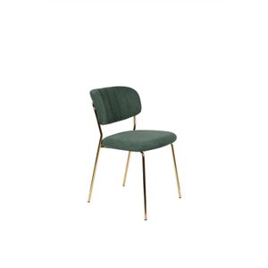 Stoel White Label Living Jolien Gold Dark Green