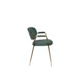 Armstoel White Label Living Jolien Gold Dark Green