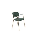 Armstoel White Label Living Jolien Gold Dark Green