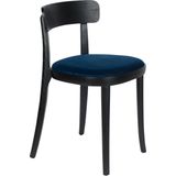 DUTCHBONE Chair Brandon Black/Dark Blue