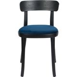 DUTCHBONE Chair Brandon Black/Dark Blue