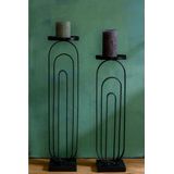 Dutchbone - Kandelaar - Zwart - Metaal