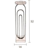 Dutchbone - Kandelaar - Zwart - Metaal