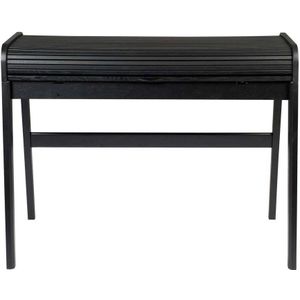 Zuiver - Barbier Desk - Bureau - Zwart - MDF - Uitschuifbaar Tafelblad