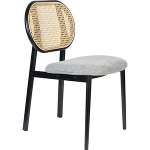 Zuiver Spike Eetkamerstoel Naturel Rotan/ Grijs