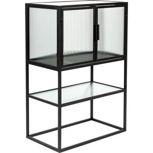 Dutchbone Boli Kast/ Opbergkast Klein (S) Metaal/ Zwart