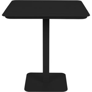 Zuiver Vondel Tuintafel/ Bistrotafel Vierkantx71 cm Aluminium Zwart