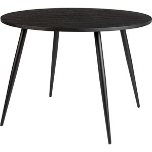 Housecraft Living Mo Eettafel Hout Rond 110 cm Zwart