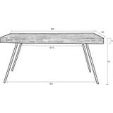 Feliz Lifestyle Suri Eettafel - 180x90 - Zwart