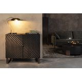 Dutchbone Coals Salontafel - Zwart - Rond