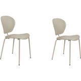 Zuiver The Ocean Chair Eetkamerstoel - Rice - Set van 2