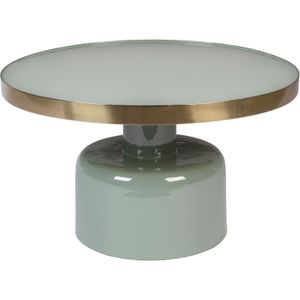 Zuiver Glam Salontafel Rond 60 cm Groen/ Goud