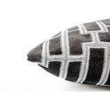 Zuiver - Scape - Sierkussen - Denim Zwart - Gerecycled Katoen