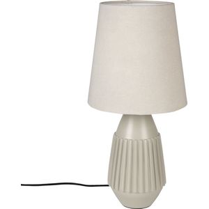 White Label Living - Aysa - Tafellamp - Beige - Aluminium - E27-fitting