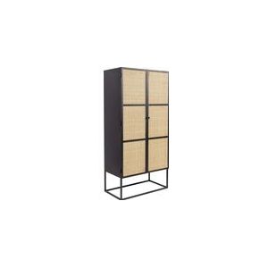 by fonQ Wave Opbergkast - H 145 x B 70 cm - Zwart