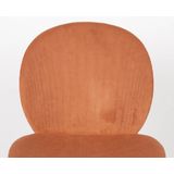 Zuiver Bonnet Eetkamerstoel - Terracotta - Set van 2