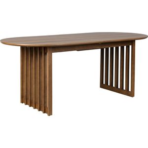 Dutchbone Barlet Uitschuifbare Eettafel 200/240x90 Hout Walnoot - Bruin