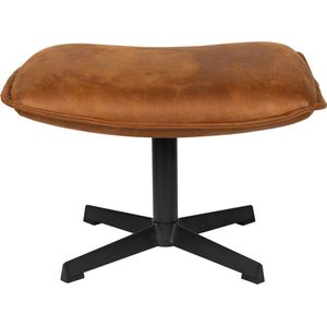 GM Hocker John Cognac - PU Leer/Metaal