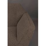 Dutchbone Kate Bank - Bouclé - Camel: Comfortabele bank met Art Deco design en moderne details