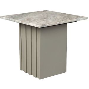 Dutchbone - Clayton - Bijzettafel - Grijs - Marmer - 40x40 cm