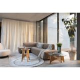 Zuiver Kobe Salontafel Rond 80 cm Glas/ Hout - Beige