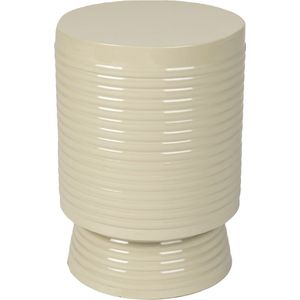 Feliz Lifestyle Sven Bijzettafel Rond Metaal 25x25 (S) cm Ivoor/ Wit