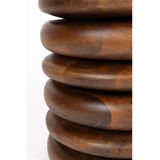 Zuiver Disc Kruk/ Bijzettafeltje Hout - Bruin