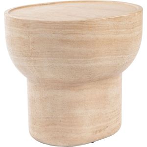 Zuiver - Noble Side Table - Bijzettafel - Beige - Travertin Look