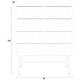 Housecraft Living Cayo Ladekast/ Kast 4 lades Wit