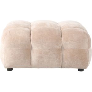 Dutchbone Hackman Hocker Velours Beige