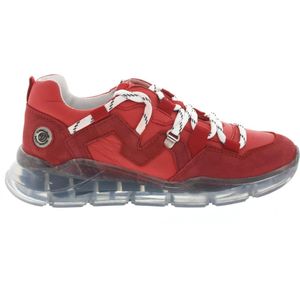 Jongens Veterschoenen Klitteband Vingino Tiago Sneaker Rood