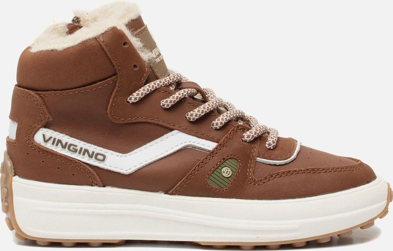 Vingino Max Mid Veterschoenen Hoog - cognac