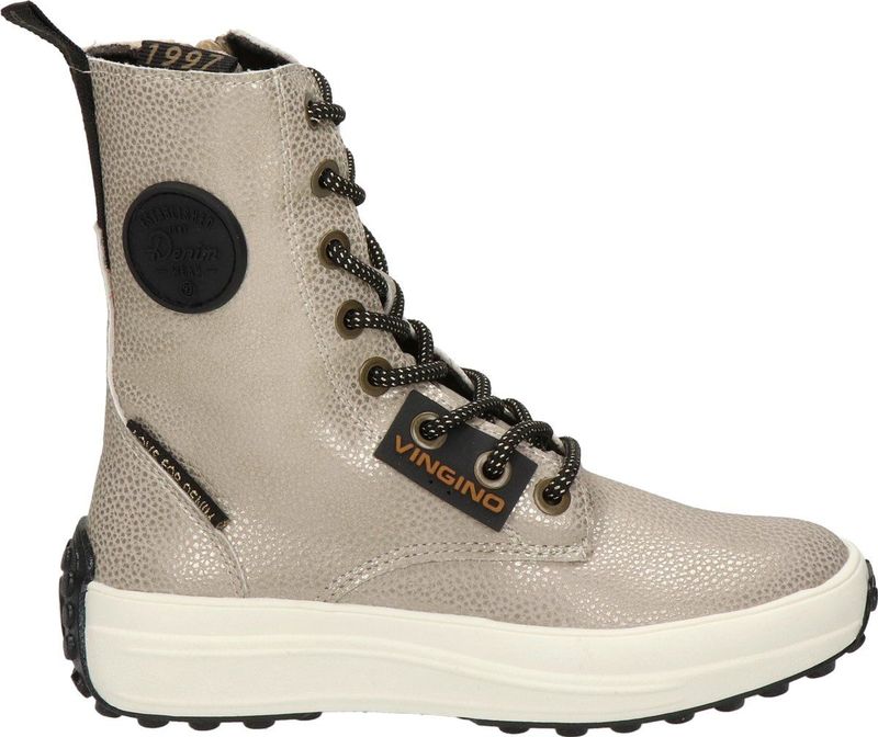 Vingino Noa mid Veterboot - Meisjes - Gold metallic